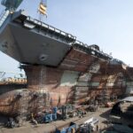 The $13 billion supercarrier USS Ford under construction in Newport News, Va.