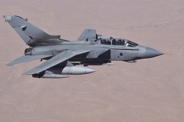 RAF Tornado GR4's over Iraq on an armed reconnaissance mission in support of OP SHADER.

Royal Air Force Tornado GR4 aircraft have been in action over Iraq as part of the international coalition’s operations to support the democratic Iraqi Government in the fight against ISIL.