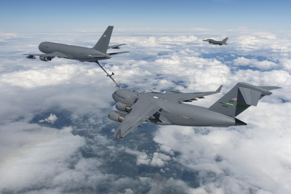 KC-46 refuels C-17