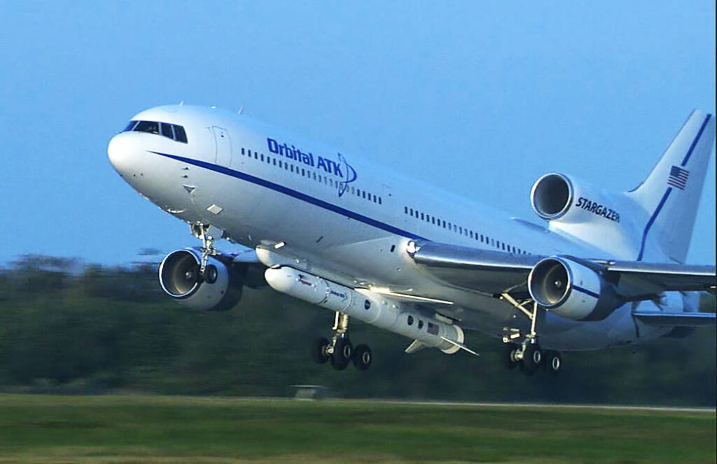 Orbital L-1011 and Pegasus takeoff